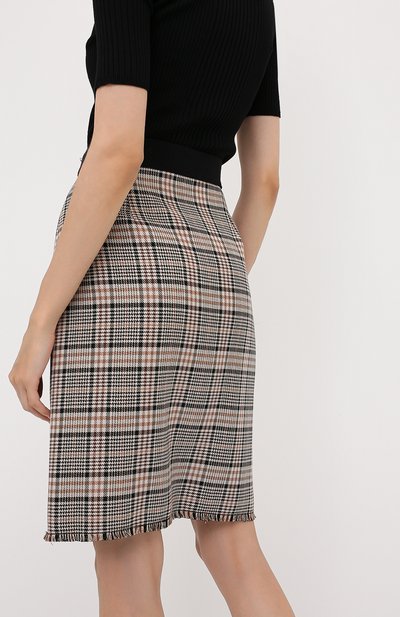 Юбка из вискозы и хлопка WINDSOR коричневого цвета по цене 23750 руб., арт. 52 DR405 10009455, фото 4 Юбка из вискозы и хлопка WINDSOR, арт. 52 DR405 10009455, фото 4