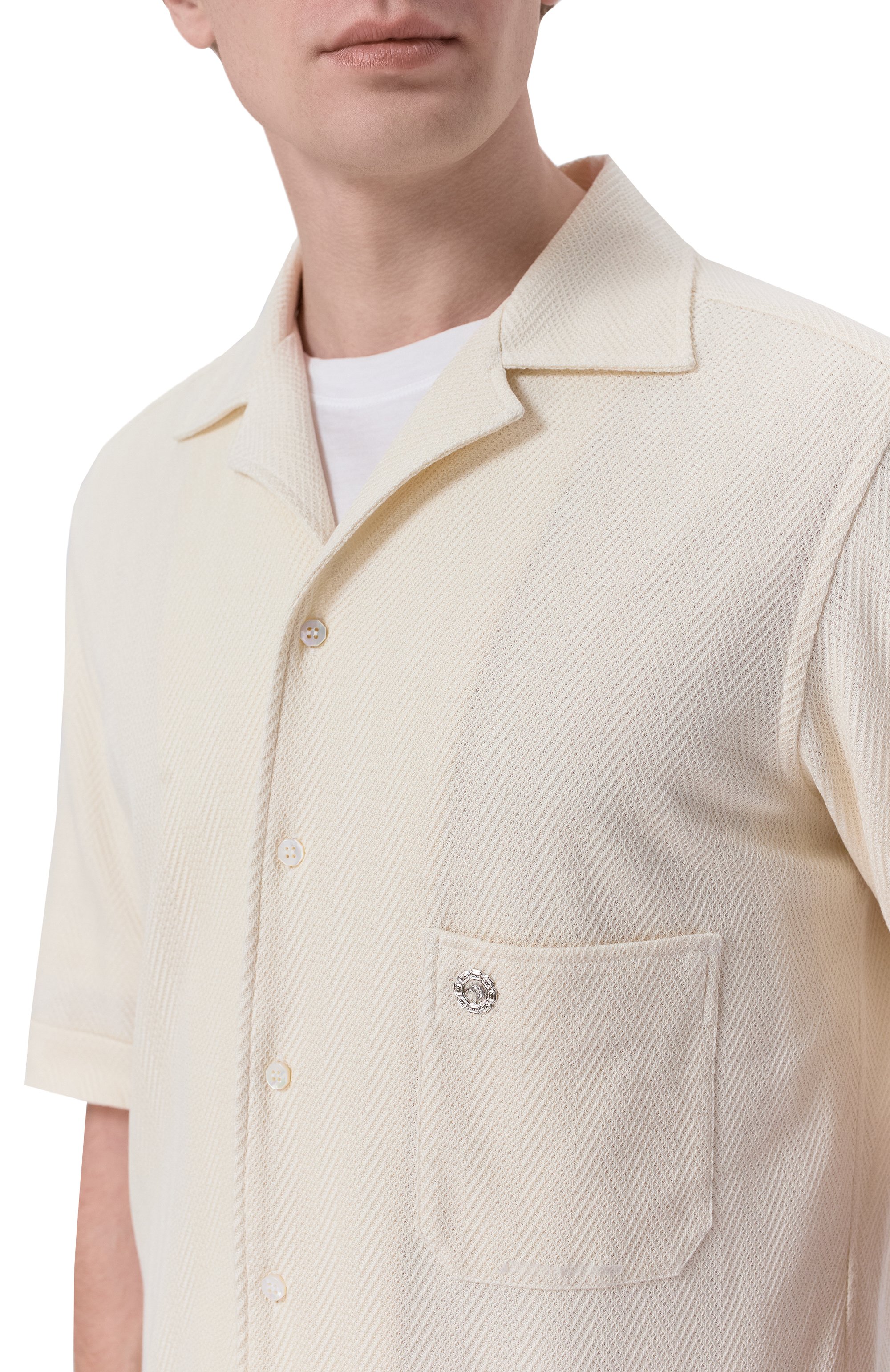 Рубашка из шелка и хлопка STEFANO RICCI, арт. CJ008195/DJ0002, фото 5