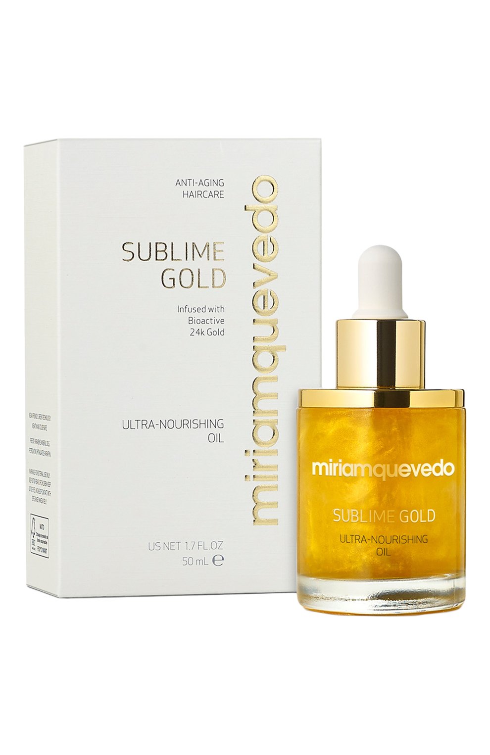 Золотое ультрапитательное масло для волос sublime gold (50ml) MIRIAMQUEVEDO, арт. 982, фото 2