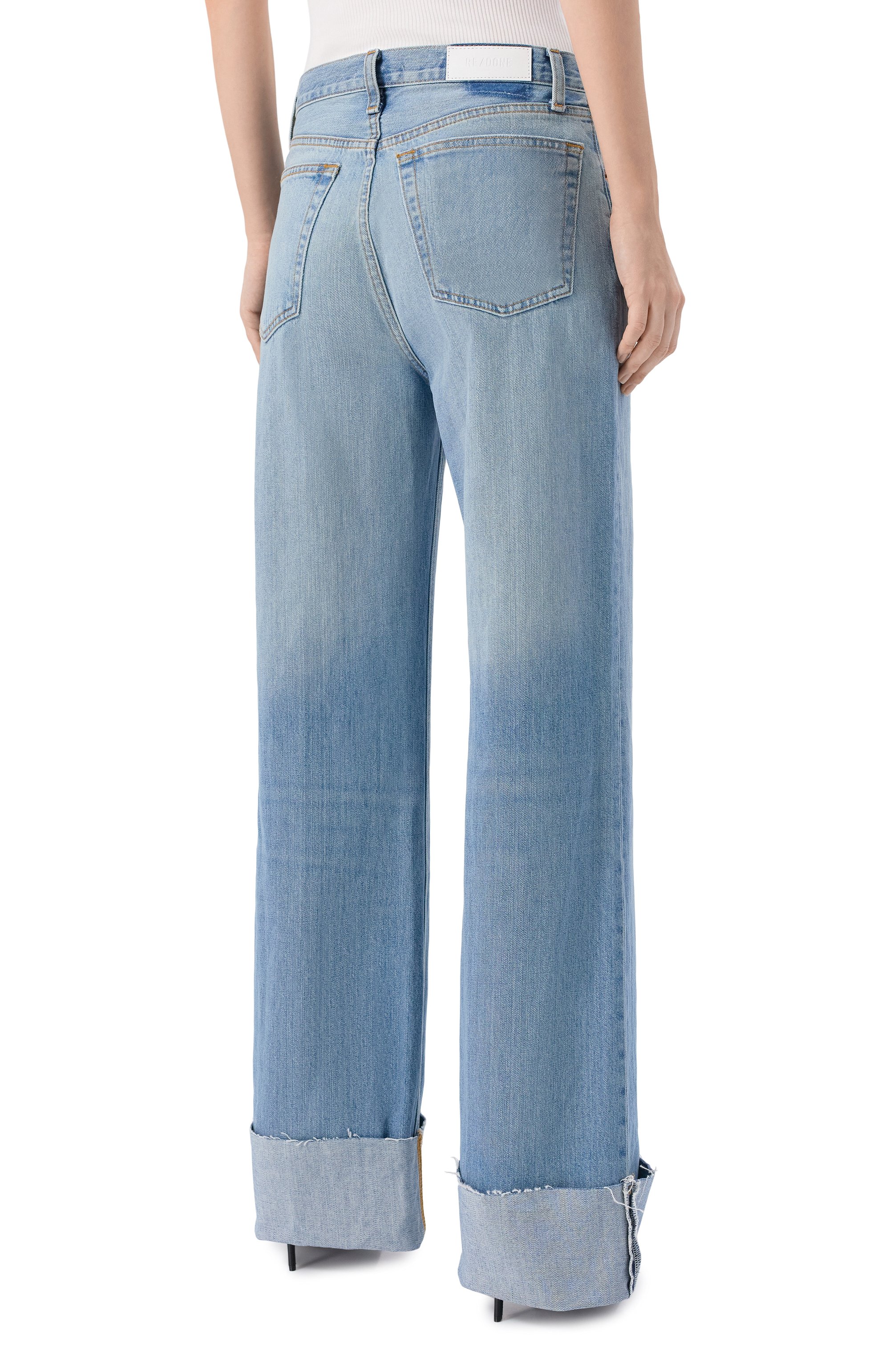 Джинсы high rise wide leg RE/DONE, арт. 148-03WHRWDCF, фото 4