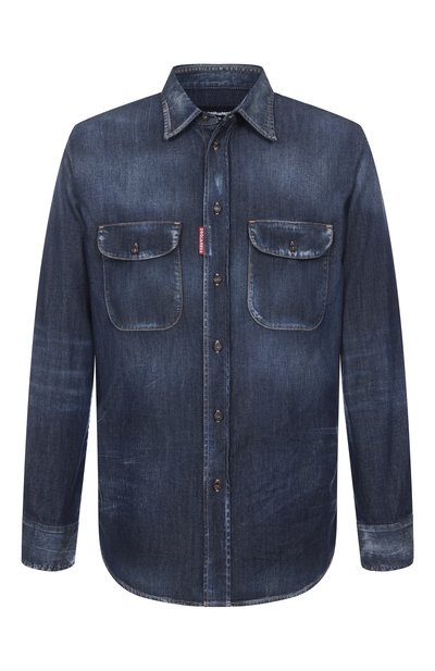 Мужская джинсовая рубашка DSQUARED2, арт. S74DM0951/S30341