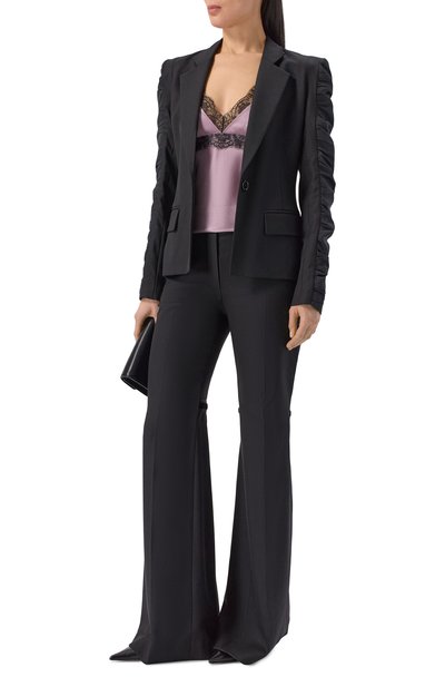 Шерстяные брюки NINA RICCI черного цвета по цене 137500 руб., арт. 26PCPA007/WV0323, фото 2 Шерстяные брюки NINA RICCI, арт. 26PCPA007/WV0323, фото 2