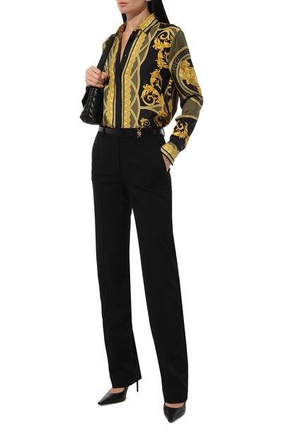 Шерстяные брюки VERSACE, арт. 1016567/1A04649, фото 2