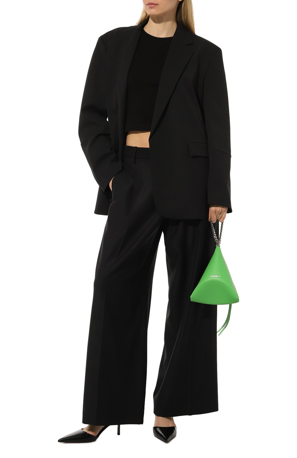 Сумка curve ALEXANDER MCQUEEN зеленого цвета по цене 99500 руб., арт. 707839 1YBB3, фото 7 Сумка curve ALEXANDER MCQUEEN, арт. 707839 1YBB3, фото 7