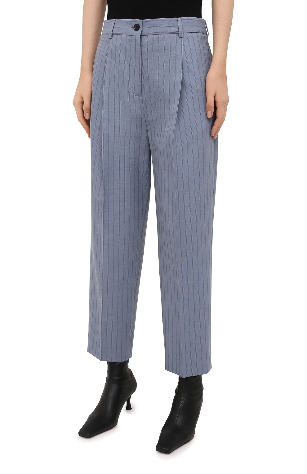 Шерстяные брюки ACNE STUDIOS голубого цвета по цене 46000 руб., арт. AK0363, фото 3 Шерстяные брюки ACNE STUDIOS, арт. AK0363, фото 3