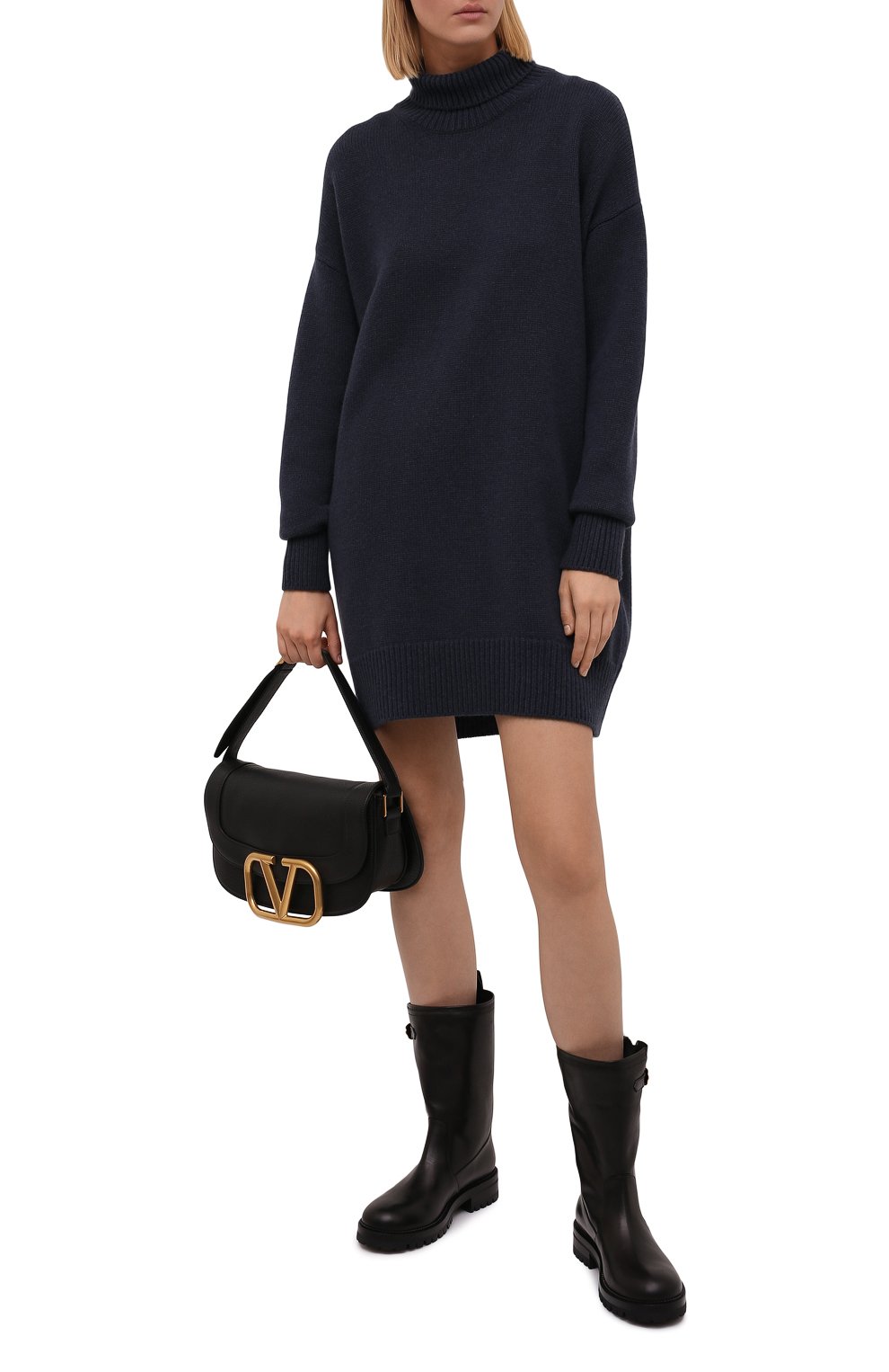 Кожаные сапоги VERSACE, арт. 1000841/1A00633, фото 2