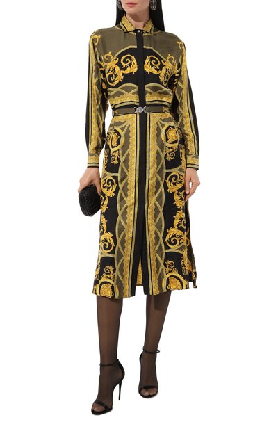 Шелковое платье VERSACE, арт. 1016413/1A11528, фото 2