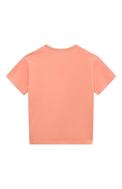 Хлопковая футболка TINYCOTTONS оранжевого цвета по цене 6950 руб., арт. SS24-055, фото 2 Хлопковая футболка TINYCOTTONS, арт. SS24-055, фото 2