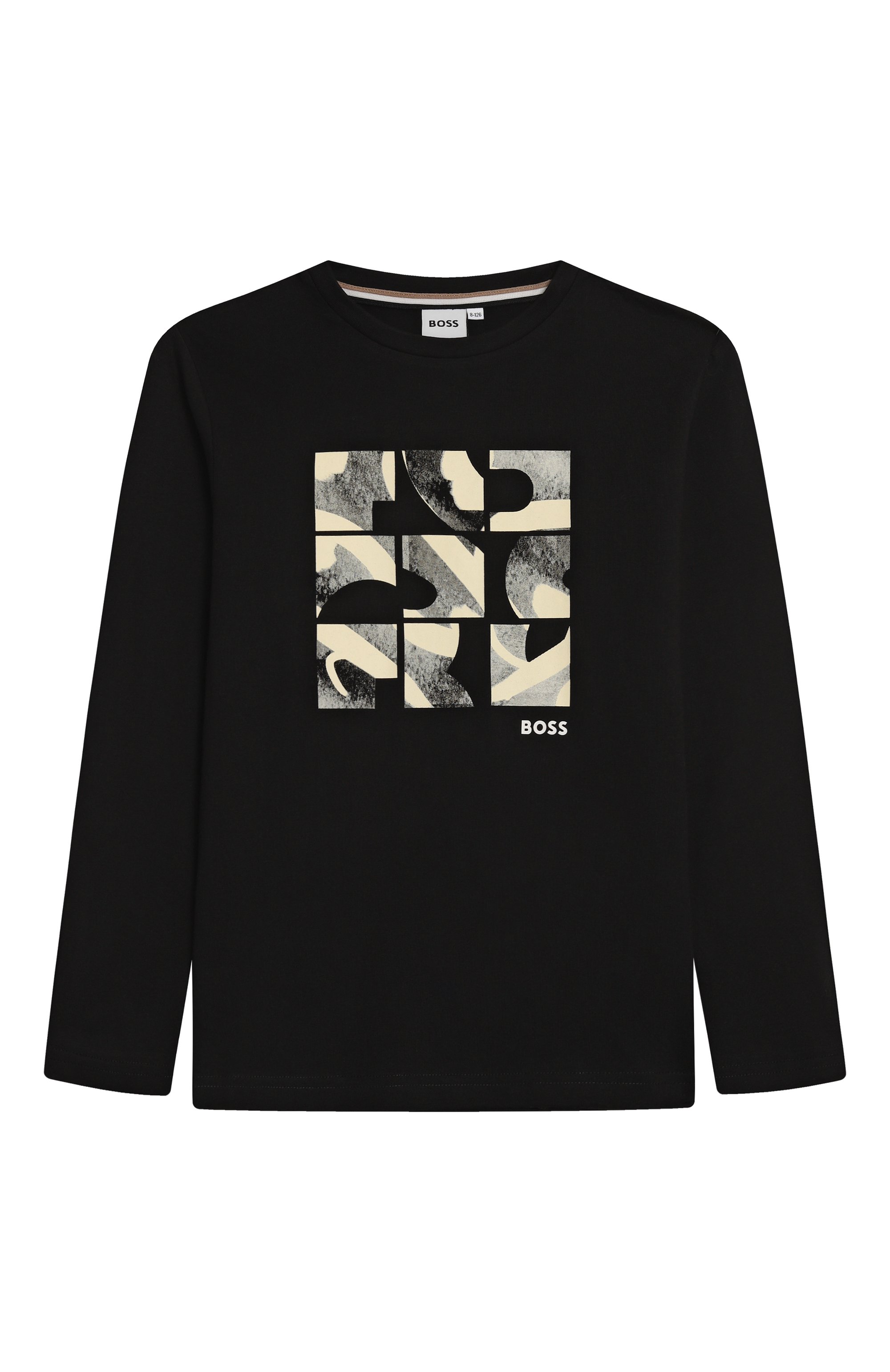 Хлопковый лонгслив BOSS, арт. J52376, фото 1