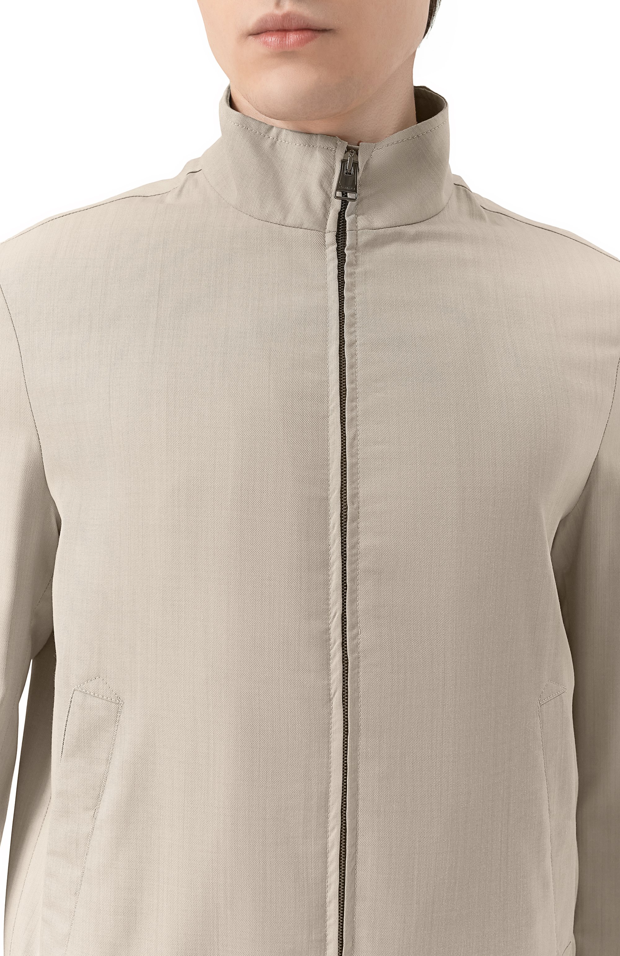 Бомбер из шерсти и шелка CANALI, арт. 040988US/X02690, фото 5