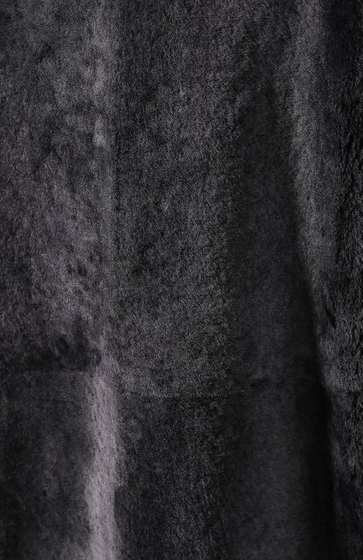 Двубортное меховое пальто Emporio Armani 1NL30P/12P30 Чёрный  1NL30P/12P30 Фото 6