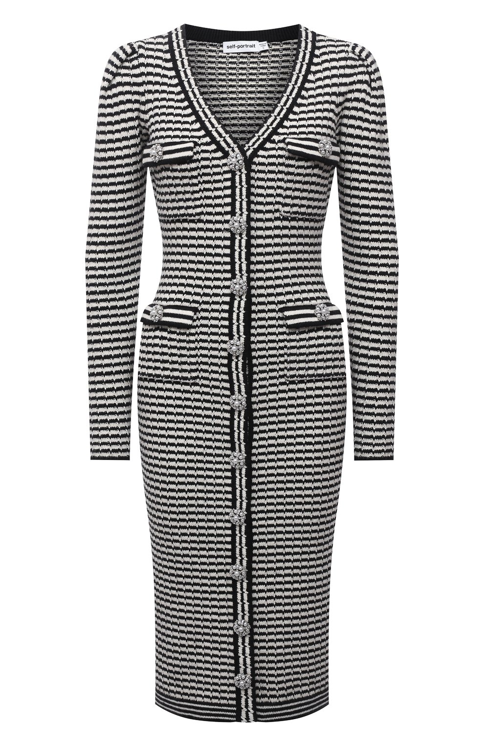 Платье из хлопка и шерсти SELF-PORTRAIT, арт. PF21-947, фото 1