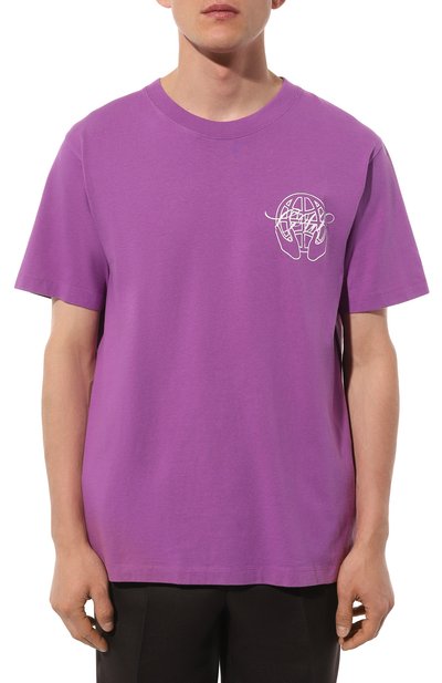 Хлопковая футболка OFF-WHITE, арт. OMAA027S23JER0073601, фото 3