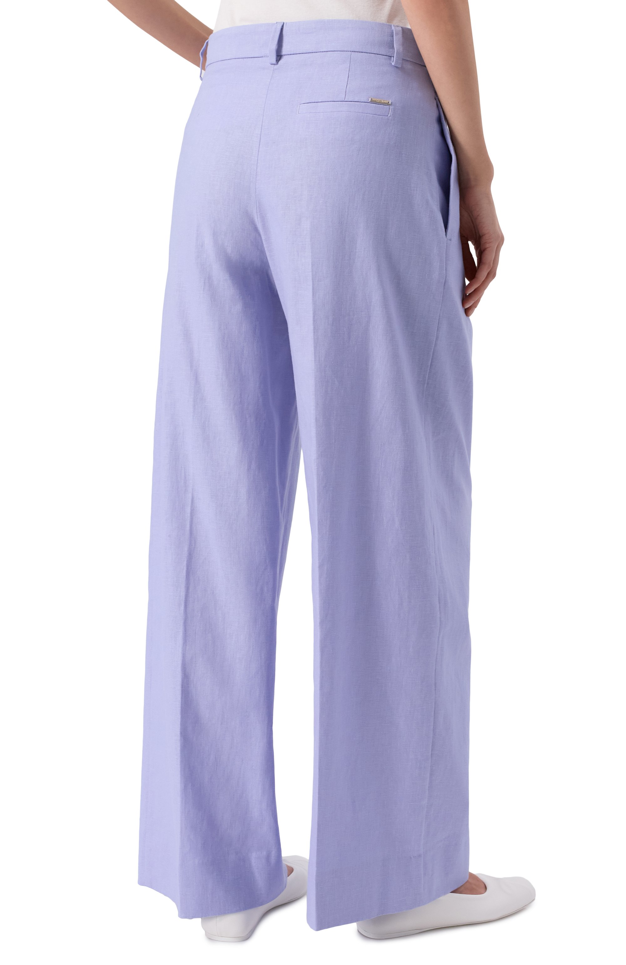 Брюки изо льна и хлопка LIU JO, арт. WA5076T1812, фото 4