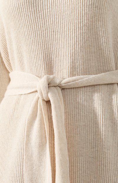 Платье с поясом NANUSHKA, арт. CANAAN_CREME_CASHMERE BLEND RIB, фото 5
