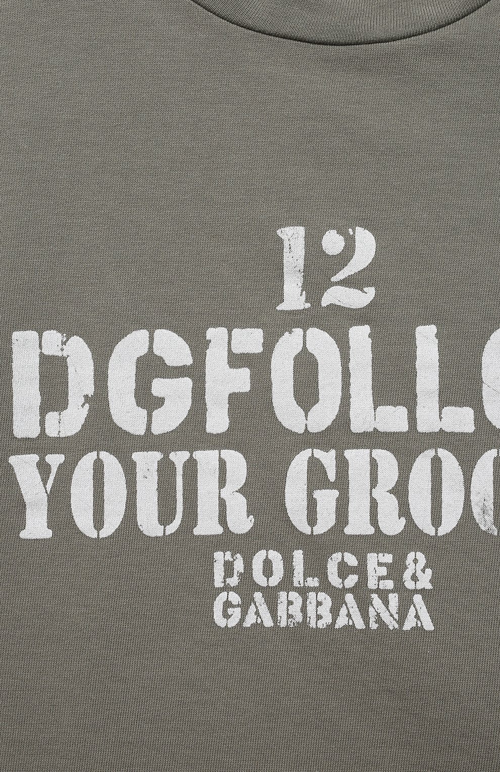 Хлопковая футболка DOLCE & GABBANA, арт. L4JT9A/G7A4C/2-6, фото 3