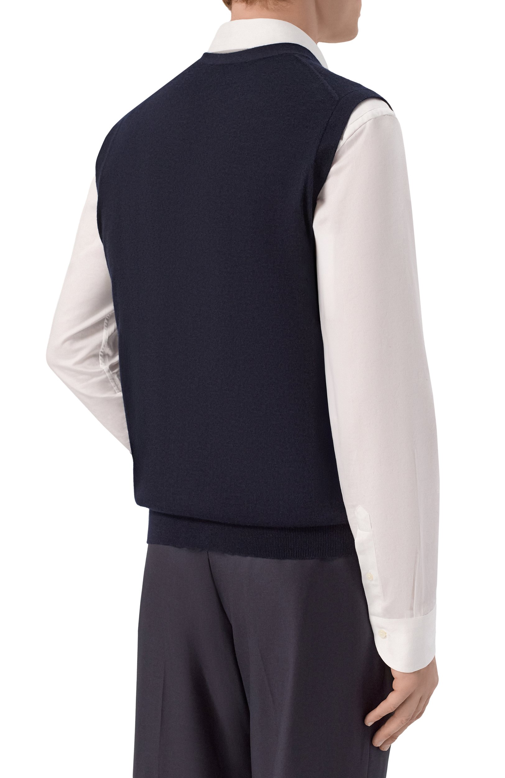 Жилет из кашемира и шелка CORNELIANI, арт. 28M536/2A25129, фото 4