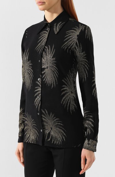 Блузка из вискозы VICTORIA, VICTORIA BECKHAM, арт. SHVV 143A PSS19 LUREX JACQUARD, фото 3