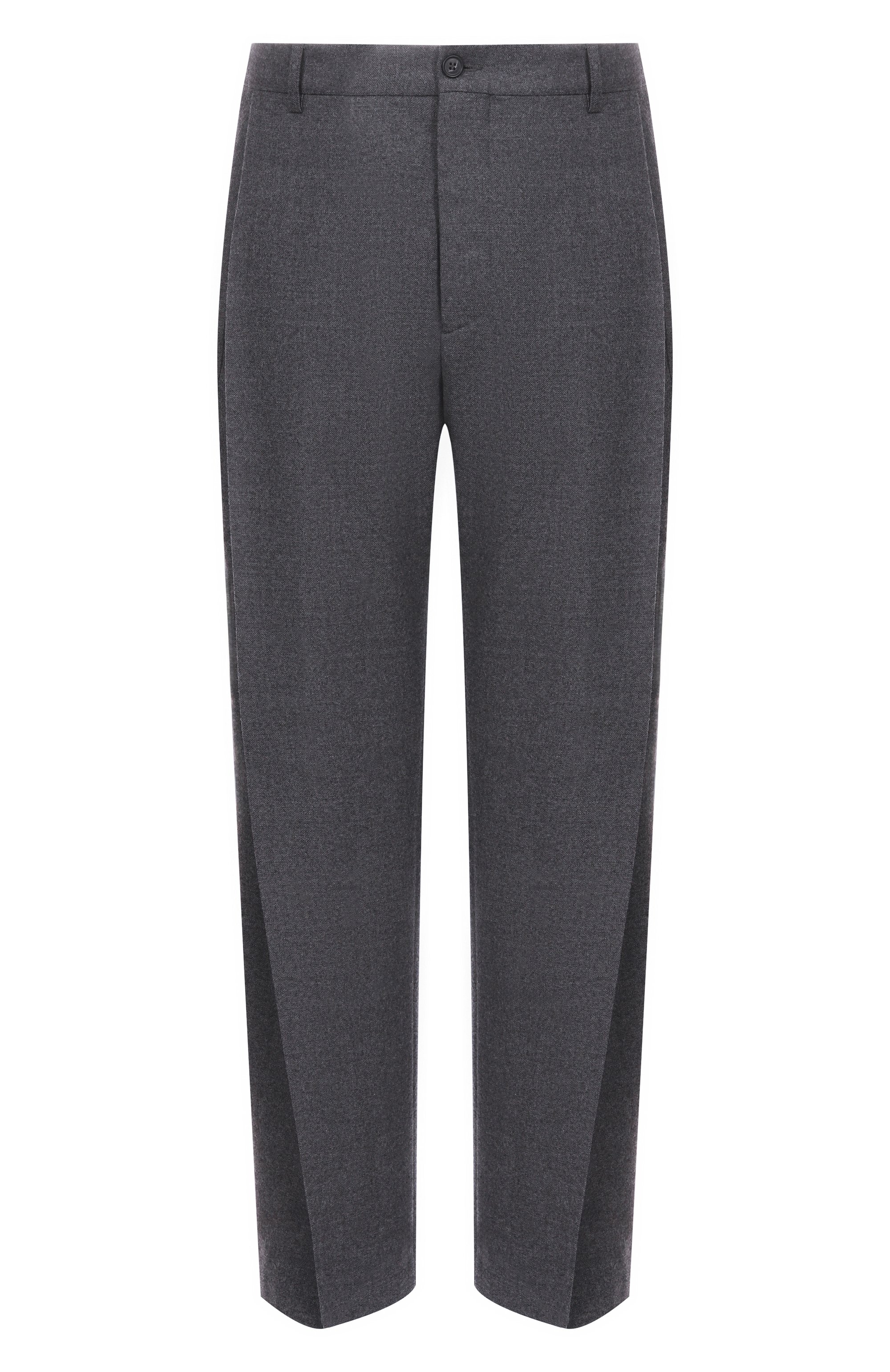 Шерстяные брюки MM6 темно-серого цвета по цене 88800 руб., арт. SH0KA0052/M35466, фото 1 Шерстяные брюки MM6, арт. SH0KA0052/M35466, фото 1