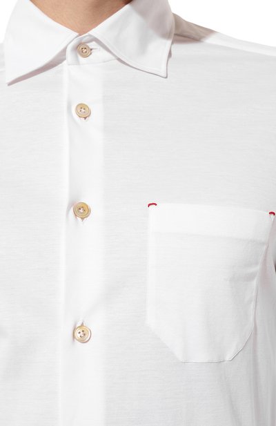 Хлопковая рубашка KITON, арт. UMCNERK06R4912, фото 5