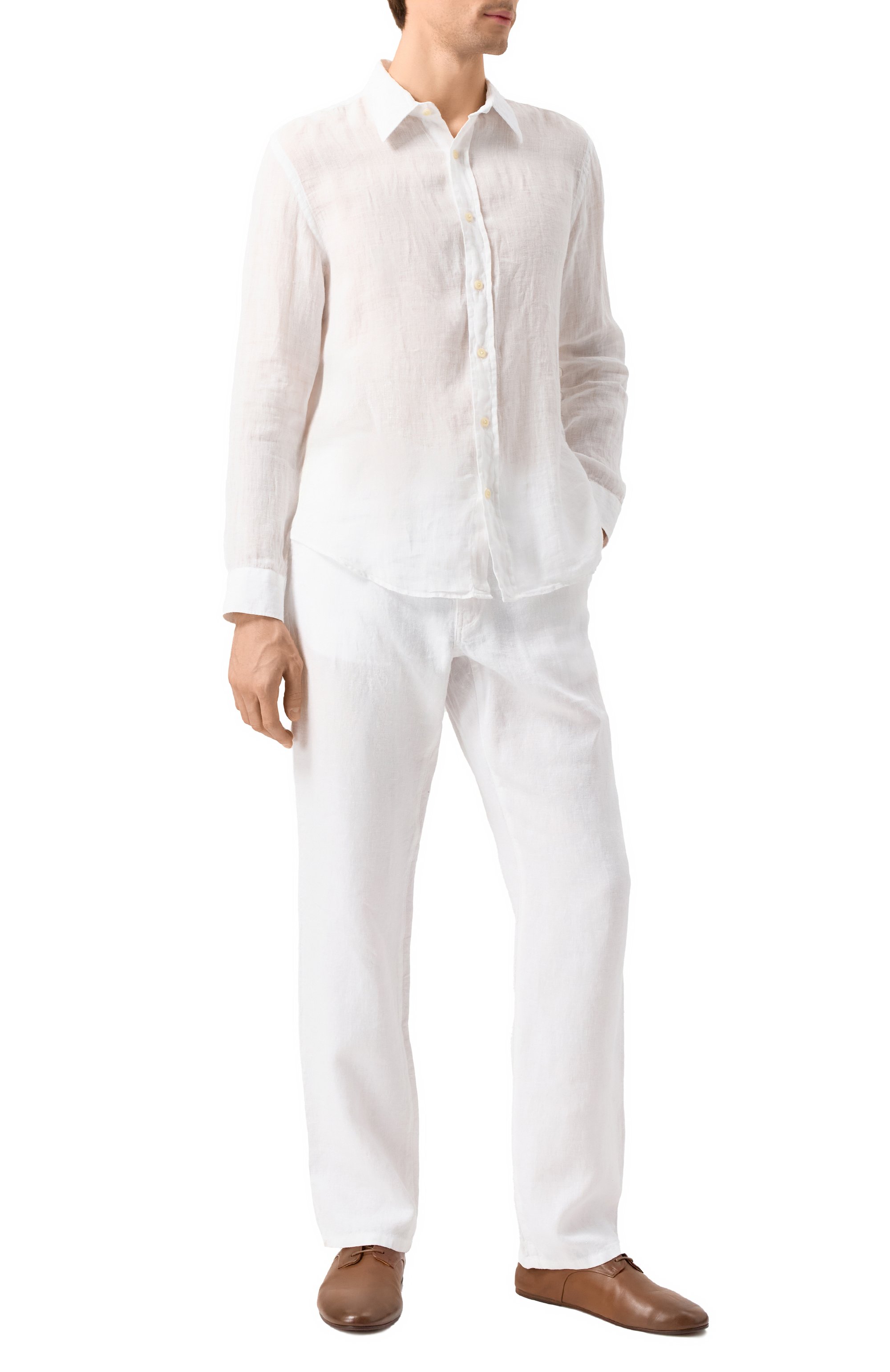 Льняные брюки 120% LINO, арт. 32ALIM29PQ/0476/000, фото 2