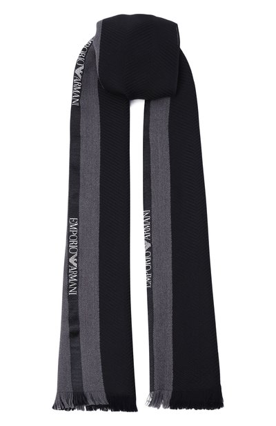 Мужской шарф из шерсти и шелка EMPORIO ARMANI, арт. EM005050/AF24506