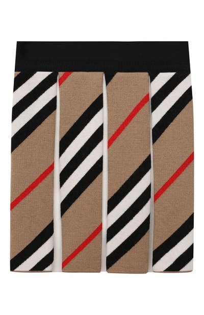 Шерстяная юбка BURBERRY бежевого цвета по цене 34050 руб., арт. 8040946, фото 2 Шерстяная юбка BURBERRY, арт. 8040946, фото 2