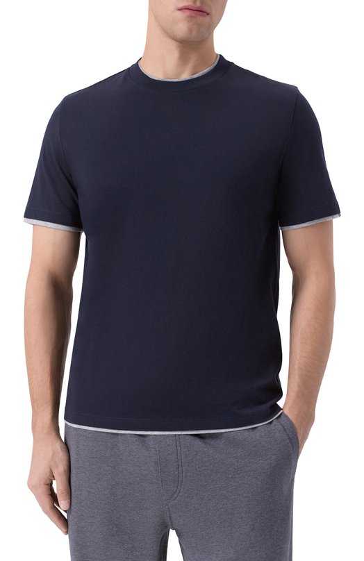 Хлопковая футболка Jacob Cohen 25I P/JUM_40010 001 M4530 L1 Синий  25I P/JUM_40010 001 M4530 L1 Фото 3