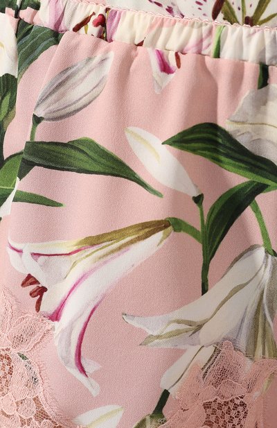 Шорты из смеси шелка и хлопка DOLCE & GABBANA светло-розового цвета по цене 49950 руб., арт. 03A02T/FSAYV, фото 5 Шорты из смеси шелка и хлопка DOLCE & GABBANA, арт. 03A02T/FSAYV, фото 5