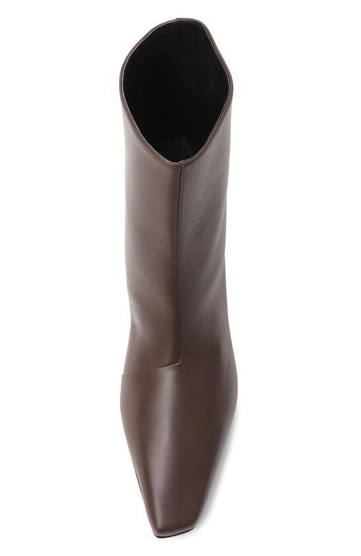 Кожаные ботильоны Celine Lds 35 Loulou de Saison CELINE LDS Коричневый  CELINE LDS Фото 6