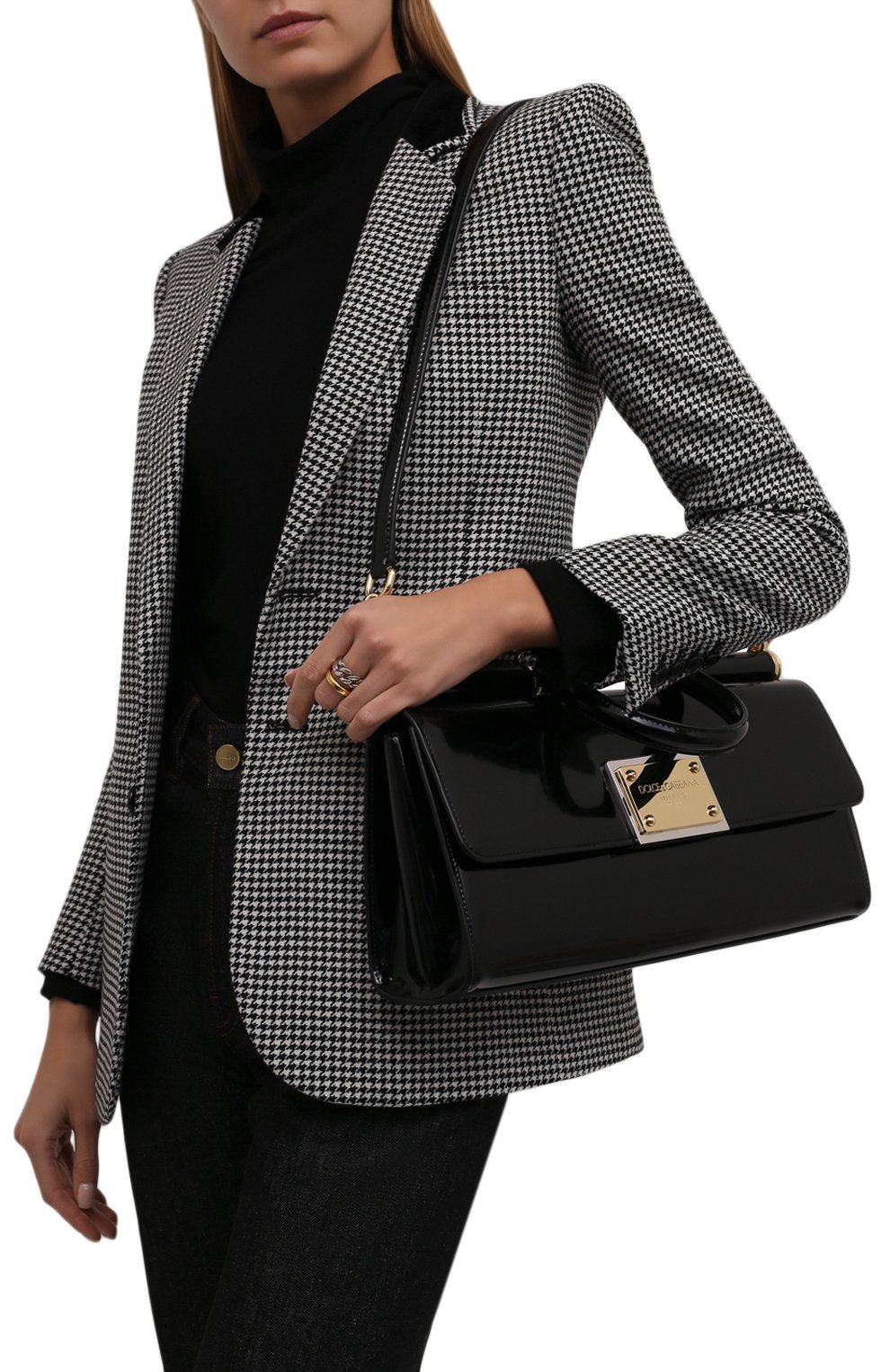 Сумка sicily DOLCE & GABBANA черного цвета по цене 329500 руб., арт. BB7007/A1037, фото 6 Сумка sicily DOLCE & GABBANA, арт. BB7007/A1037, фото 6