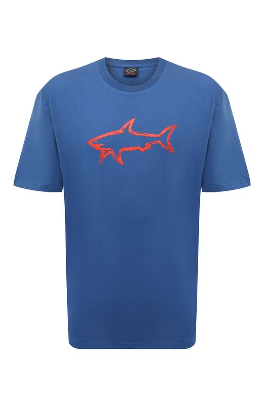 Хлопковая футболка Paul&Shark 12311633/3XL-6XL Синий 12311633/3XL-6XL