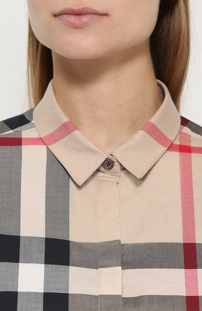 Хлопковая рубашка BURBERRY, арт. 3918091, фото 5
