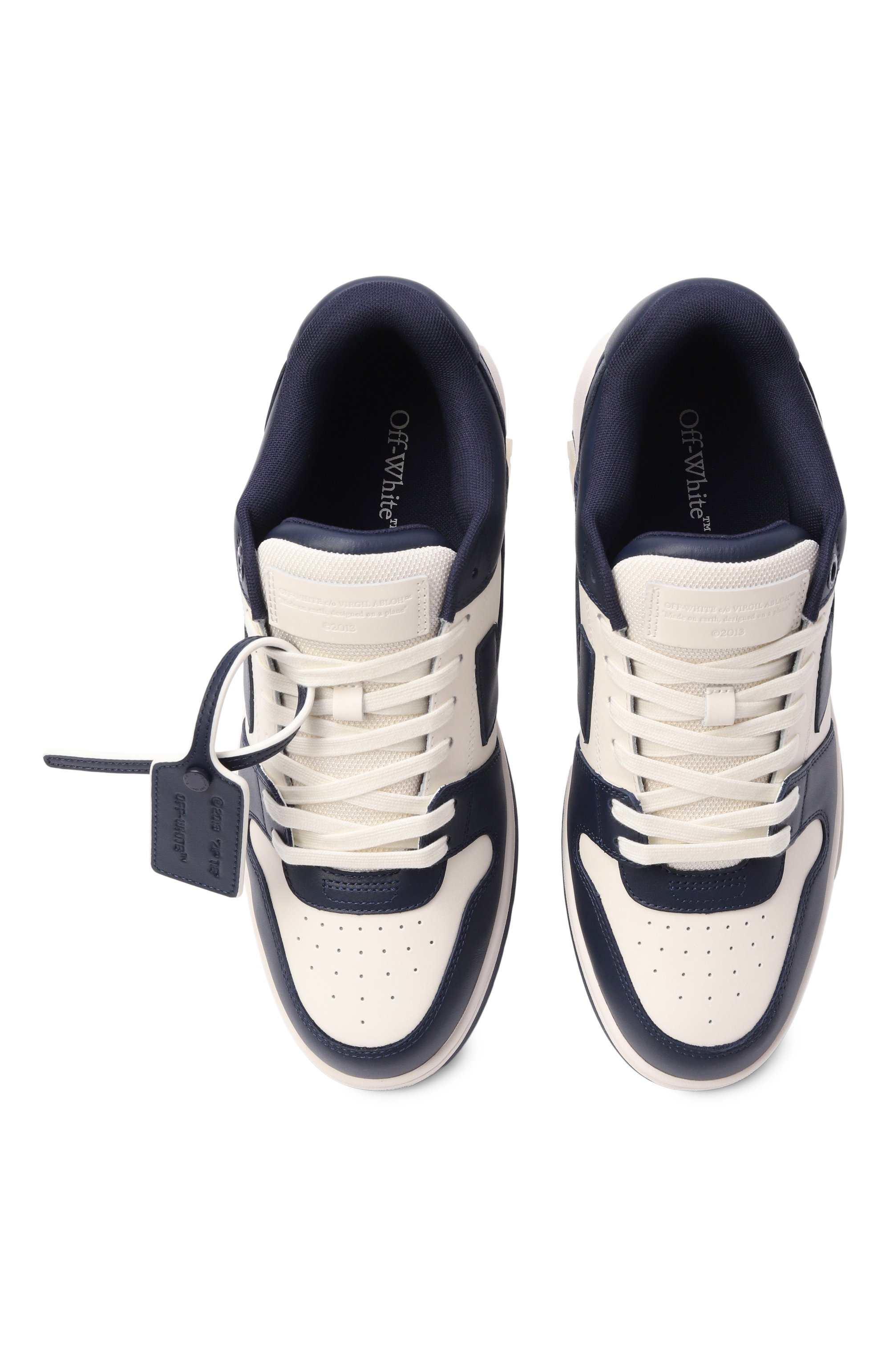 Кожаные кеды out of office OFF-WHITE, арт. 0MIA189F25LEA002, фото 6