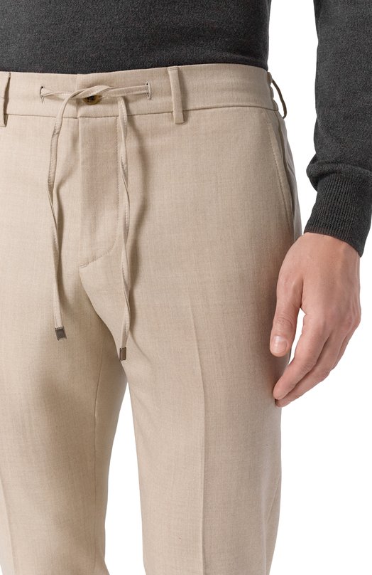 Шерстяные брюки Berwich SPIAGGIA/VB8996 Бежевый  SPIAGGIA/VB8996 Фото 5