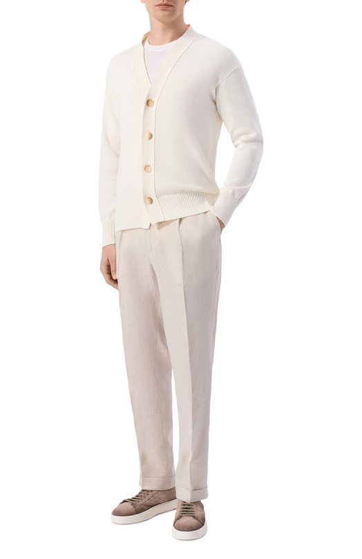 Хлопковый кардиган Gran Sasso 23188/18051 Кремовый  23188/18051 Фото 2