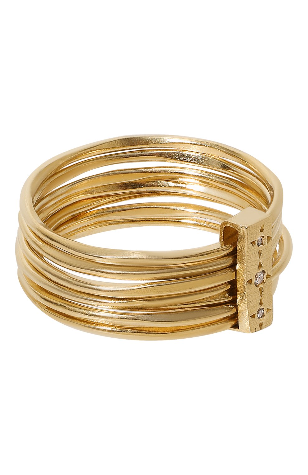 Кольцо HANKA_IN золотого цвета по цене 18100 руб., арт. DEEP-BA52-3M, фото 1 Кольцо HANKA_IN, арт. DEEP-BA52-3M, фото 1