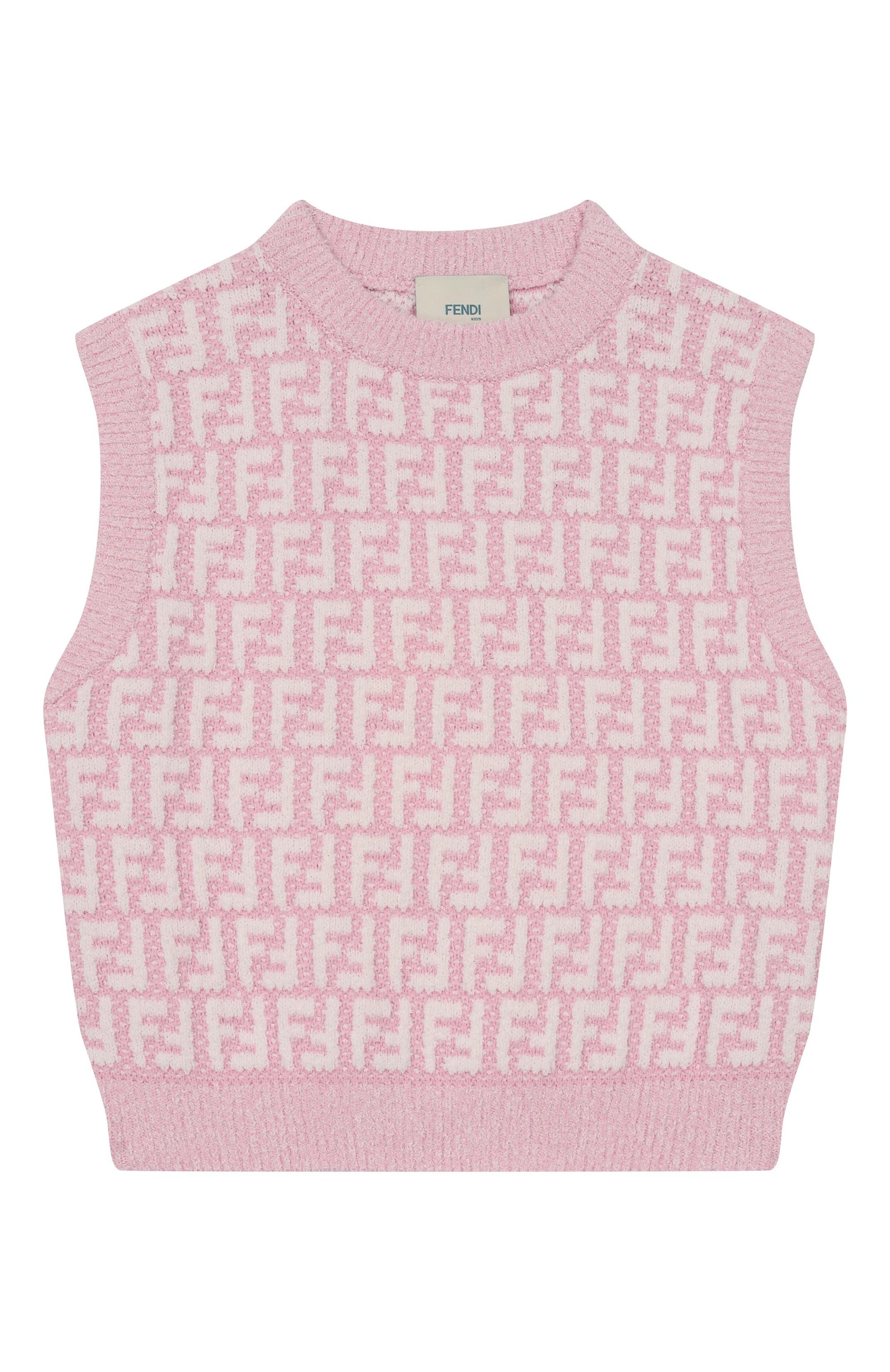 Жилет из хлопка и вискозы FENDI, арт. JFG241/AVW7/3A-6A, фото 1