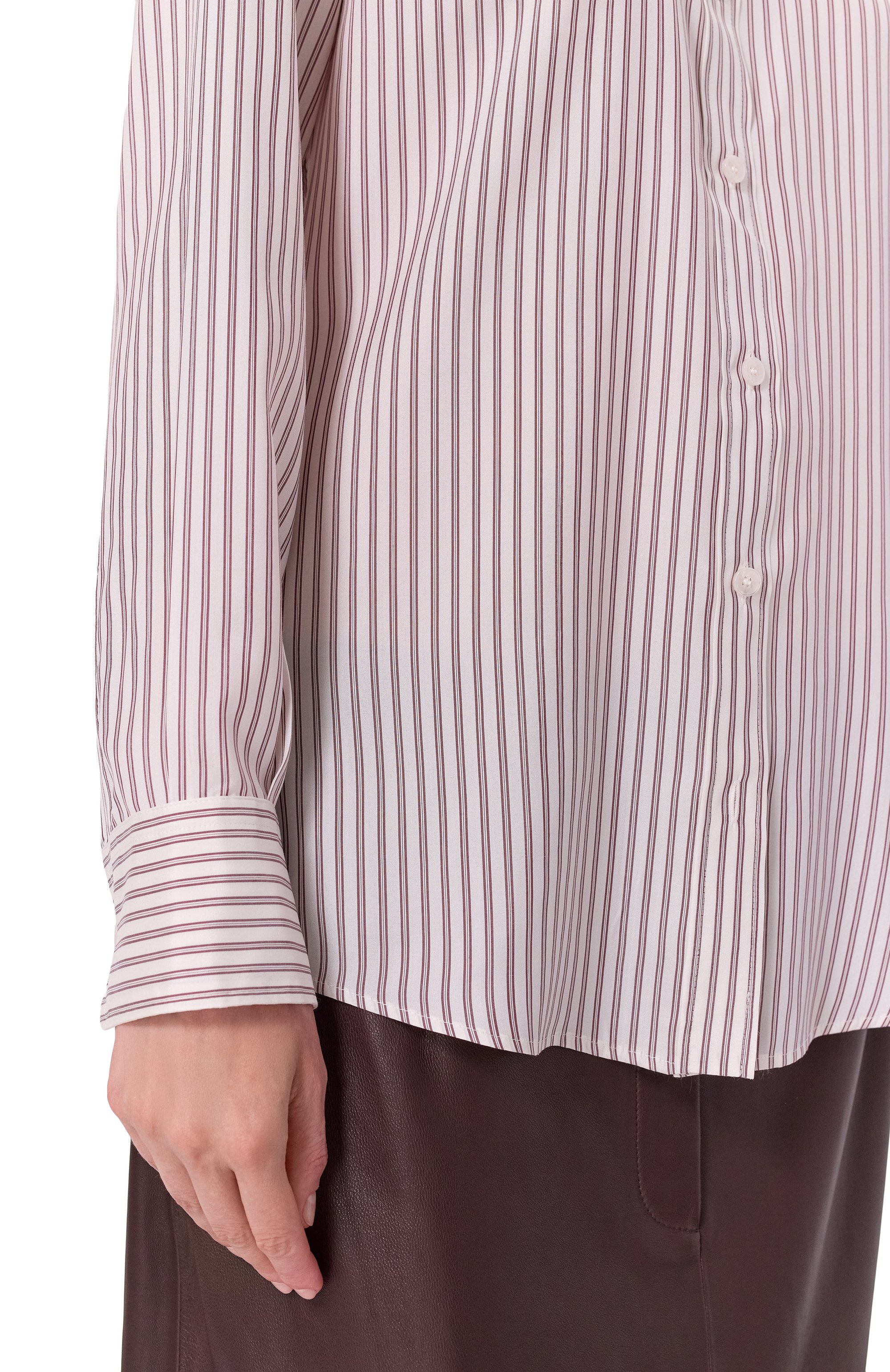 Шелковая рубашка DOLCE & GABBANA белого цвета по цене 131500 руб., арт. F5K30T/FB1BV, фото 5 Шелковая рубашка DOLCE & GABBANA, арт. F5K30T/FB1BV, фото 5