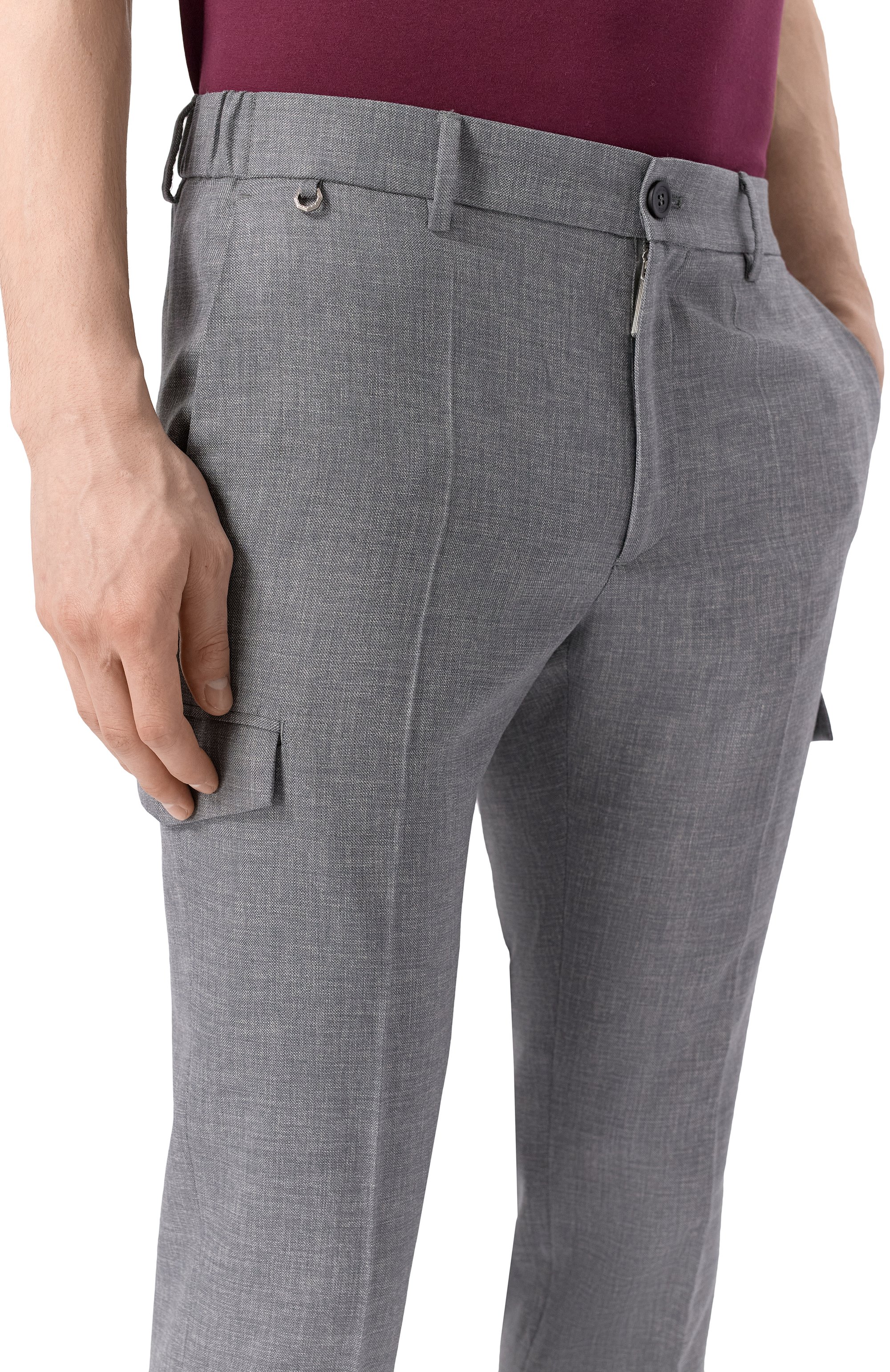 Шерстяные брюки-карго STEFANO RICCI, арт. M1T5100221/W0012Q, фото 5