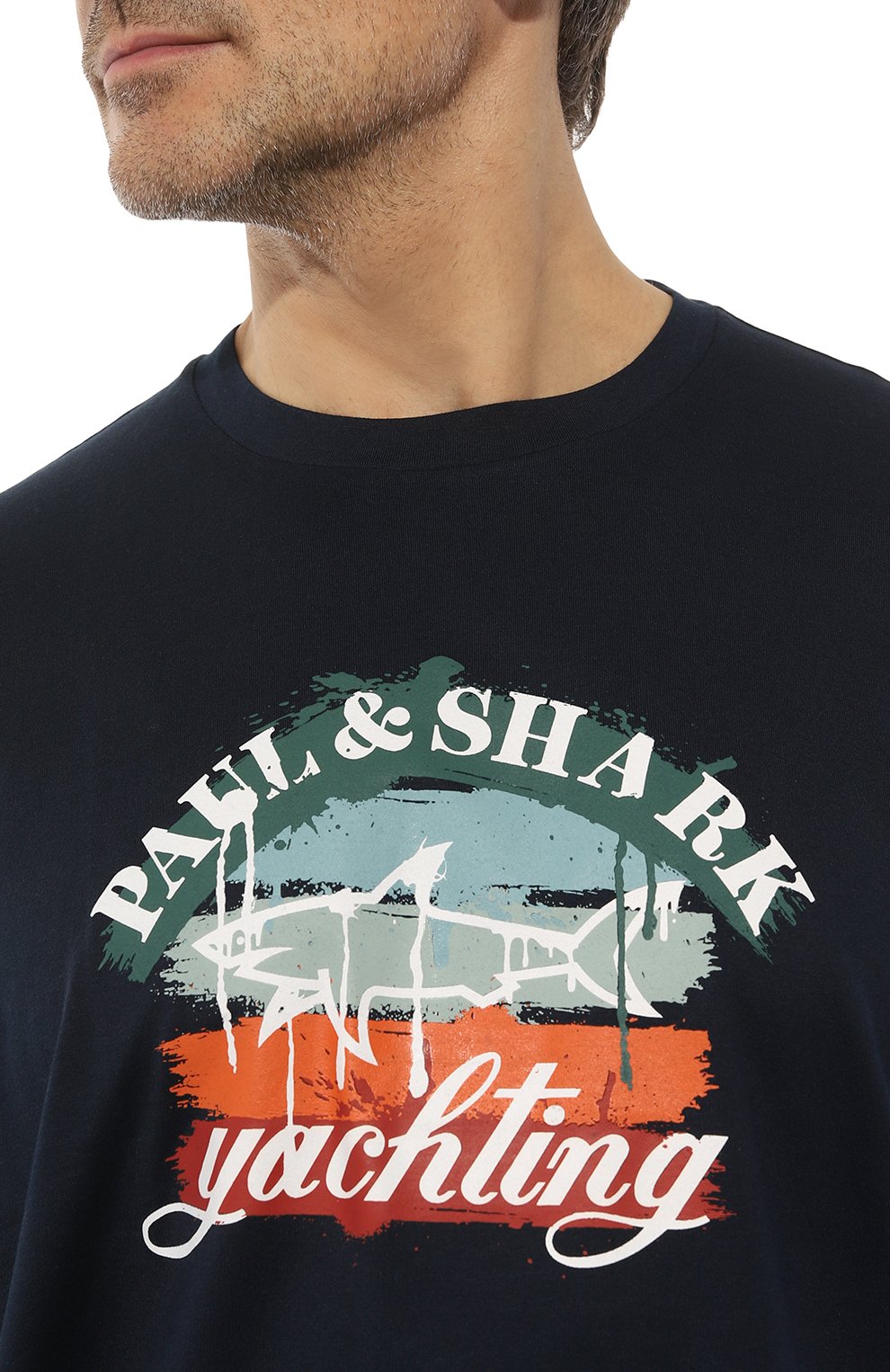 Хлопковая футболка PAUL&SHARK, арт. 13311668/3XL-6XL, фото 5