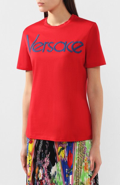 Хлопковая футболка VERSACE, арт. A83047/A201952, фото 3