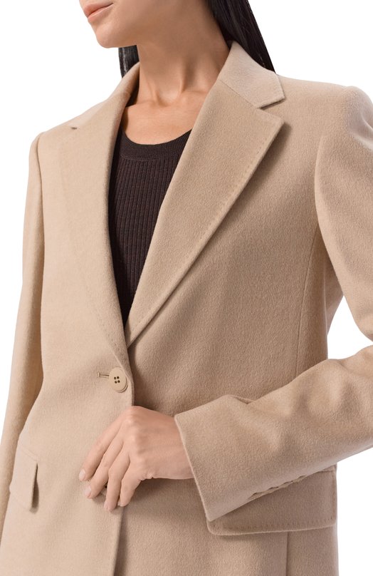 Шерстяной жакет Max Mara Studio F0LG0RE Бежевый  F0LG0RE Фото 5