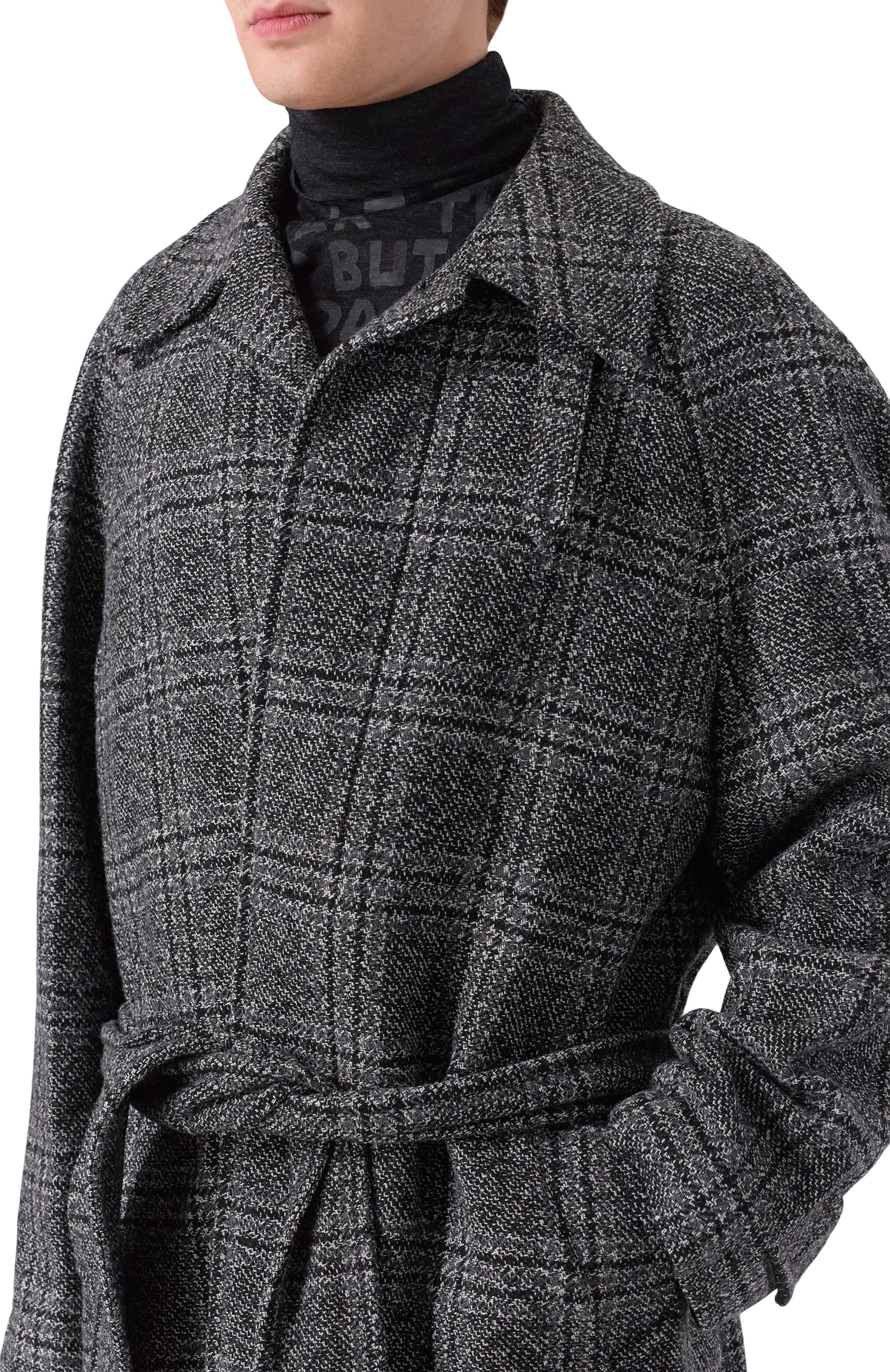 Шерстяное пальто BALENCIAGA серого цвета по цене 495000 руб., арт. 838934/TSU20, фото 5 Шерстяное пальто BALENCIAGA, арт. 838934/TSU20, фото 5