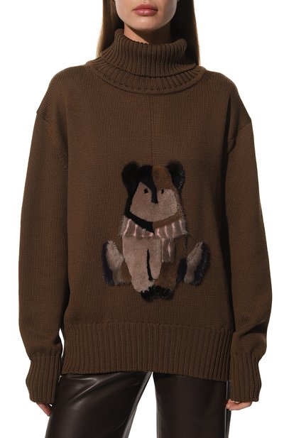 Шерстяной свитер с меховой отделкой COLOR TEMPERATURE, арт. М-10/511, фото 3