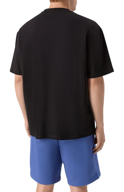 Хлопковая футболка HUGO BLUE черного цвета по цене 7490 руб., арт. 50544168, фото 4 Хлопковая футболка HUGO BLUE, арт. 50544168, фото 4