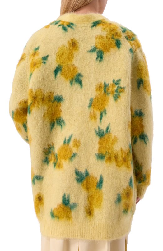 Кардиган из шерсти и шелка Jil Sander J02HP0042/J14785 Жёлтый  J02HP0042/J14785 Фото 4
