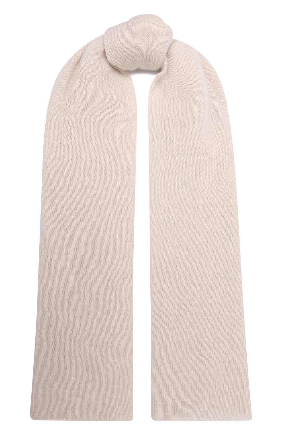 Кашемировый шарф ALLUDE кремового цвета по цене 26550 руб., арт. 215/11241, фото 1 Кашемировый шарф ALLUDE, арт. 215/11241, фото 1