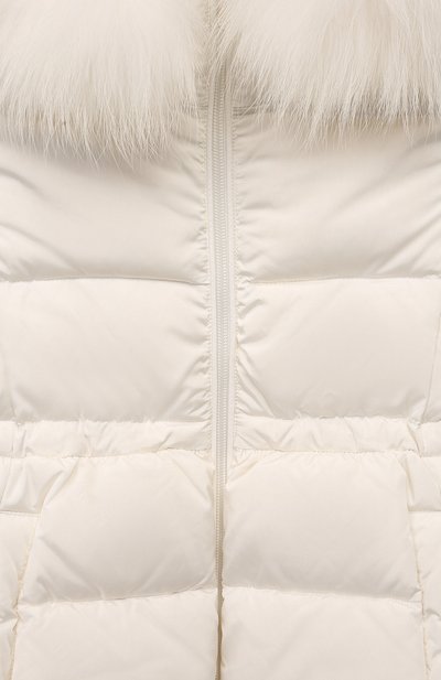 Пуховое пальто IL GUFO молочного цвета по цене 61550 руб., арт. A24GP277N0031/5A-8A, фото 3 Пуховое пальто IL GUFO, арт. A24GP277N0031/5A-8A, фото 3