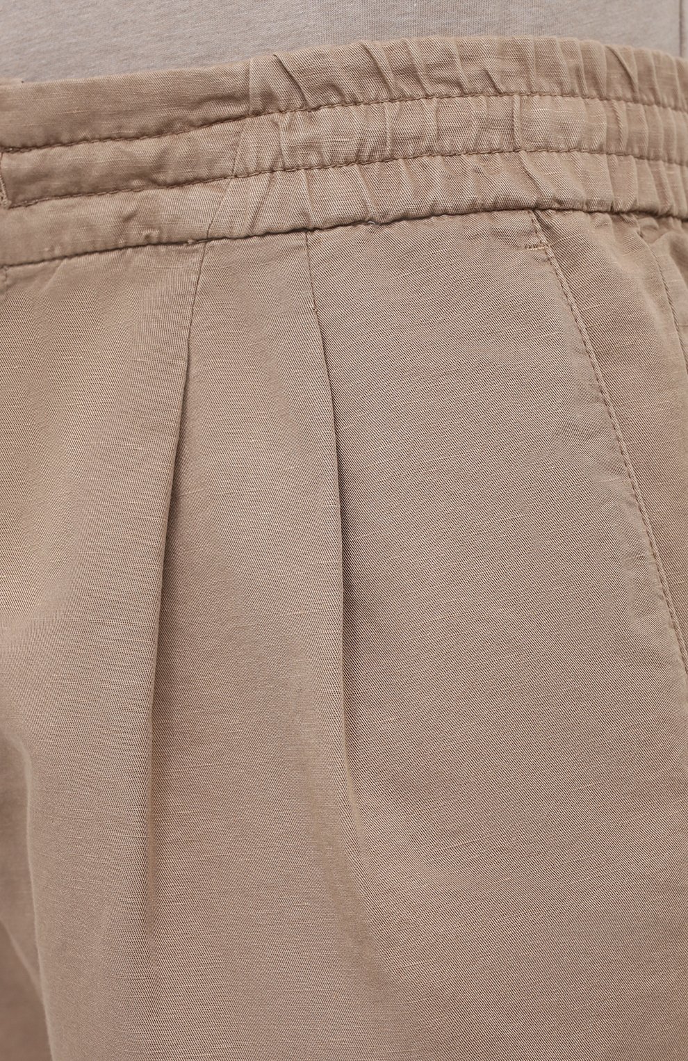 Шорты изо льна и хлопка BRUNELLO CUCINELLI бежевого цвета по цене 73800 руб., арт. M291LV0340, фото 5 Шорты изо льна и хлопка BRUNELLO CUCINELLI, арт. M291LV0340, фото 5